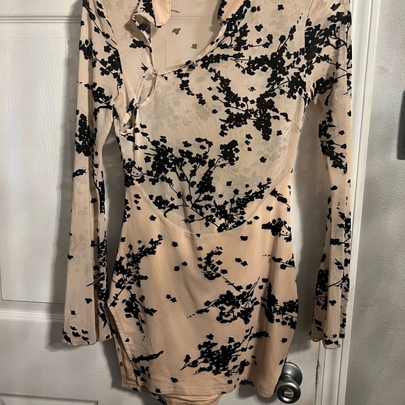 Floral Long Sleeve Dress - Picture 1 of 3